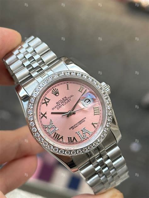 rolex pembe kadın saat|Rolex Lady.